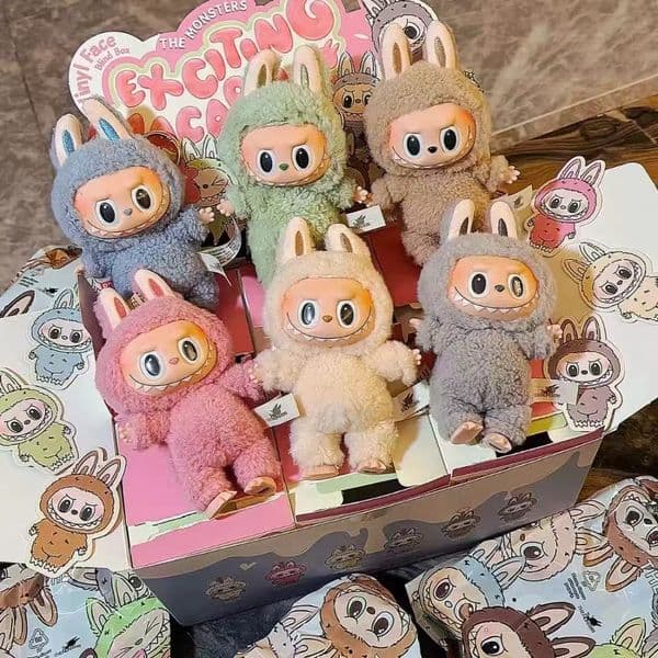 labubu plush aroon action animation character doll hobby pendant decoration cute mysterious box PVC Childrens Day surprise gift