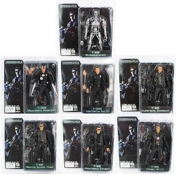 Anime Action Figure NECA figuras anime The Terminator T-800 T-1000 Endoskeleton PVC Action Figure Collectible Model Toy Designer