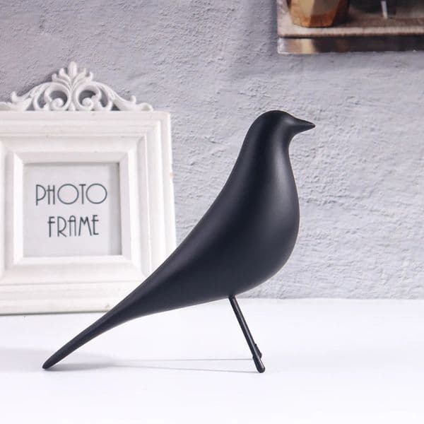 Nordic Style Minimalist Bird Sculpture Office Living Room Bedroom Decoration Ornament Resin Craft Artwork. 250604BJ