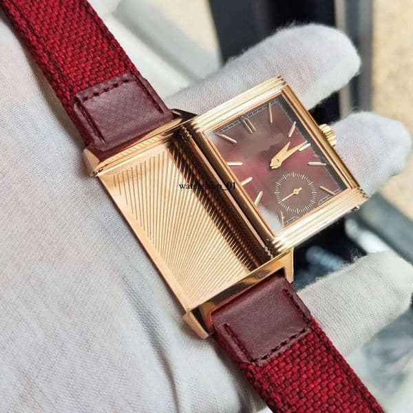 397846J ultra thin 8.9mm hand winding mechanical man men's MEN WATCH SAPPHIRE WATERPROOF Reverso WRISTWATCH business duofacer3 best