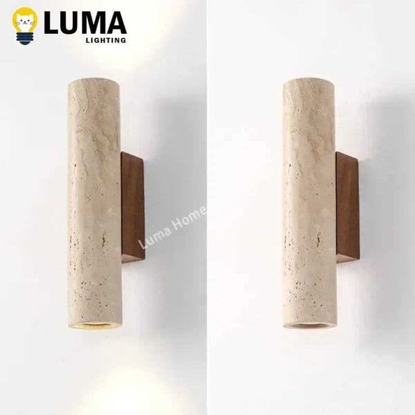 Wabi-Sabi High Quality Wall Lamp Travertine Natural Stone Sconce Light with G9 Bulb for Bedroom Living Room Hallway Wall Light Z250605