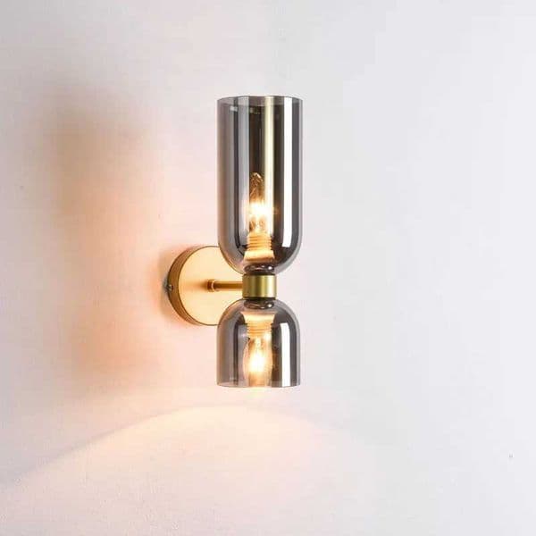 Nordic Wall Led Lamp Glass Sconce Indoor Lighting Mirror Light Fixtures Living Room Bedside Bedroom Bathroom Home Decor Black Z250605