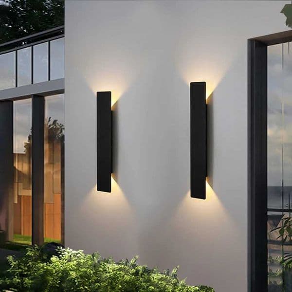 Outdoor Waterproof Wall Lamp Modern LED Lamp Black White Aluminum Up Lower Light Wall Lamps Waterproof IP65 110V 220V Fixtures Z250613