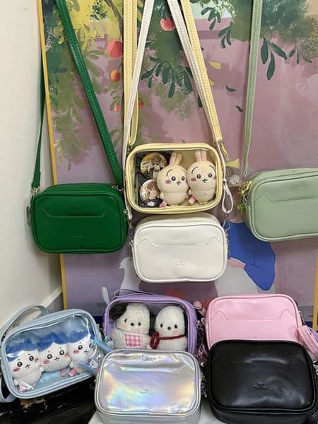 Ita Bag All Match Cute Solid Summer Transparent Crossbody s Girls Simple Display Doll Shoulder Teenage Bolsos Bag 250605BJ