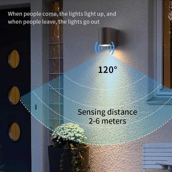 LED Wall Lamp Outdoor Waterproof AC85-265V 3W 6W Up Down ABS Lighting Garden Decoration Wall Light For Indoor Living Room Light X2506071