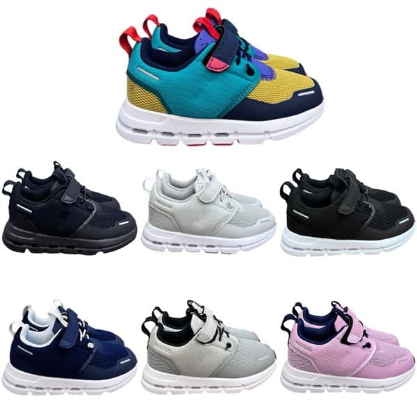2025 New Toddler Sneakers Running Kids Shoes Youth Boys Girls Federer Trainers Infants Kid Designer Shoe Baby Sports Black Pink Blue 26 37