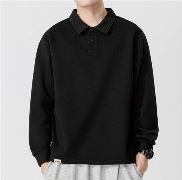 326 Men Wool Sweater, Four-pin Thick Warm Round Neck Autumn and Bottoming thumbnail 2