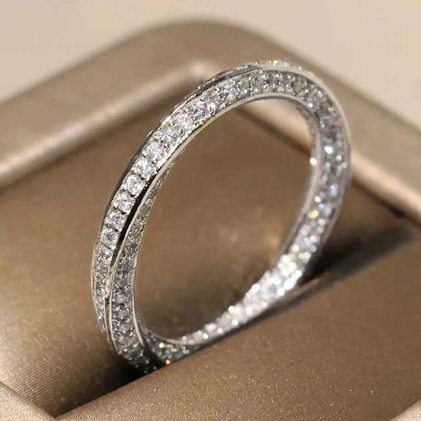Trendy Twist Promise Rings 925 Sterling Silver Full with Cubic Zirconia Sparkling Wedding Band Accessories Hot Fashion Jewelry XJ250606