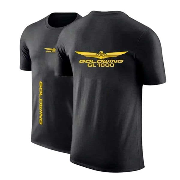2024 New Goldwing GL1800 Japan Motorcycles Men T-shirt Summer Fashion Print Outdoor Short Sleeve Cotton Oversized Tops unisex X250607