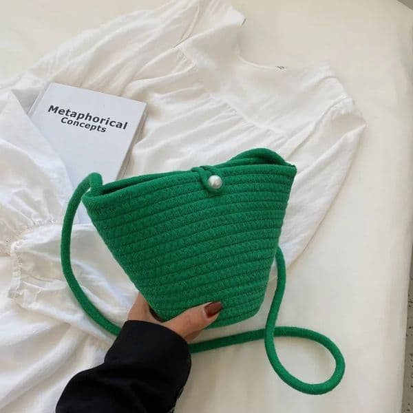 Summer Small Straw Shoulder Bags For Women Handmade Braided Crossbody Bag Fashion Beach Bag Daily Messenger Phone Handbag 250606
