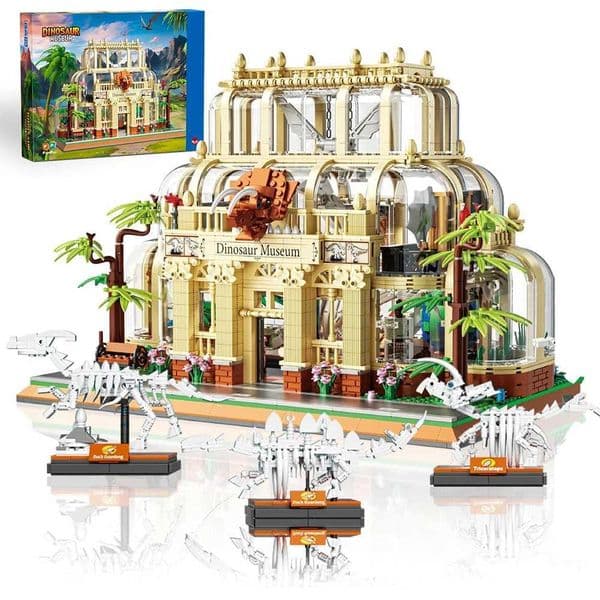 2026 New New 2788Pcs Dinosaur Museum Building Blocks Park Dinosaurs World Street View Model Bricks Desktop Display Kids DIY Gifts Toys Toys