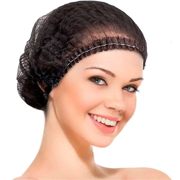 100Pcs Disposable Caps Bouffant 21inches Hair Nets Head Cover Elastic Dust Hair Cap for Food Servic Sleeping Bath Shower Beauty 250604