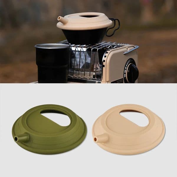 Food Grade Silicone Lid With Xuela Bowl Camping Coffee Hand Pot Lid Sierra Cup Universal Pot lid Travel Cookware for Backpacking 250609