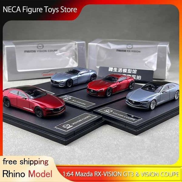Pre-Sale Rhino Model 1 64 Mazda RX-VISION GT3 Concept Alloy VISION COUPE Vision Coupe Model Collectible Japanese Future Car Toy W250609
