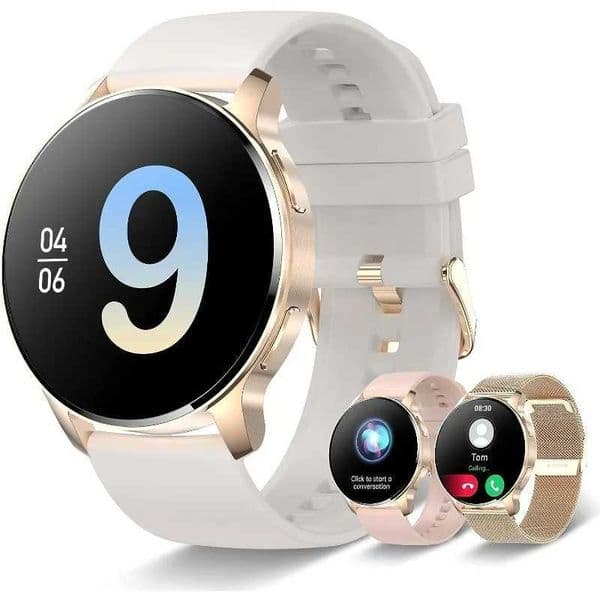 Smart Watch for Women (Answer/Make Call) Fitness Tracker for Android and iOS Phones Waterproof Smartwatch with 1.32 HD Full X250609