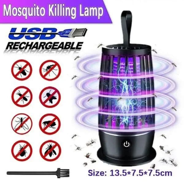 Portable Mosquito Killer Lamp Wired/Wireless Electric Fly Trap Bedroom Silent Mosquito Killer Lamp Outdoor Mosquito Repeller 250606