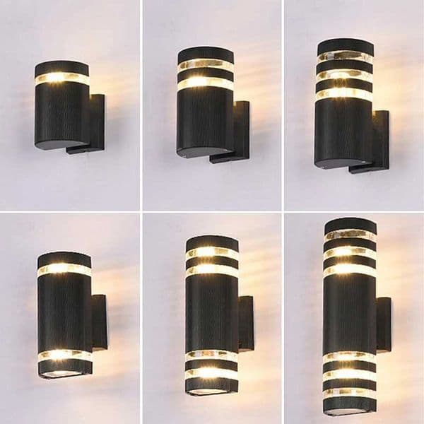 Outdoor Cylinder LED Wall Lamp Acrylic Waterproof IP65 GU10/E27 Up Down Street Sconce Garden Gate Porch Path Decor Wall Lighting X250607