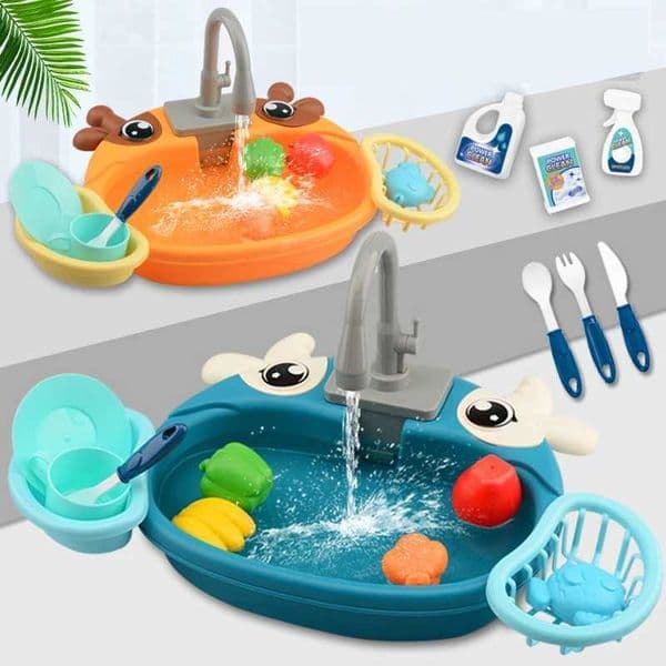 Choice Play House Toys Pretend Play Childrens Kitchen Wash Basin Sink Kids Kitchen Set Toy For Boys Girls Kids Gifts XJ250609