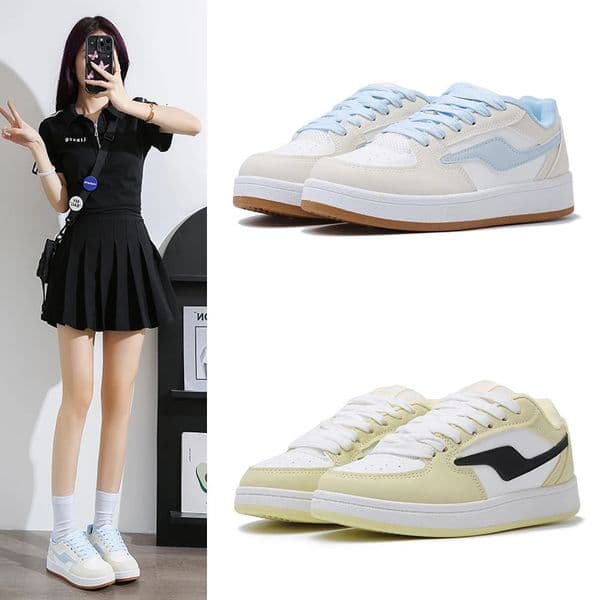Board Shoes Womens Sneakers Muffin Running Khaki Blue Yellow Color Matching Fashion Womens Shoes Casual Sports Shoes 35-40 250606BJ