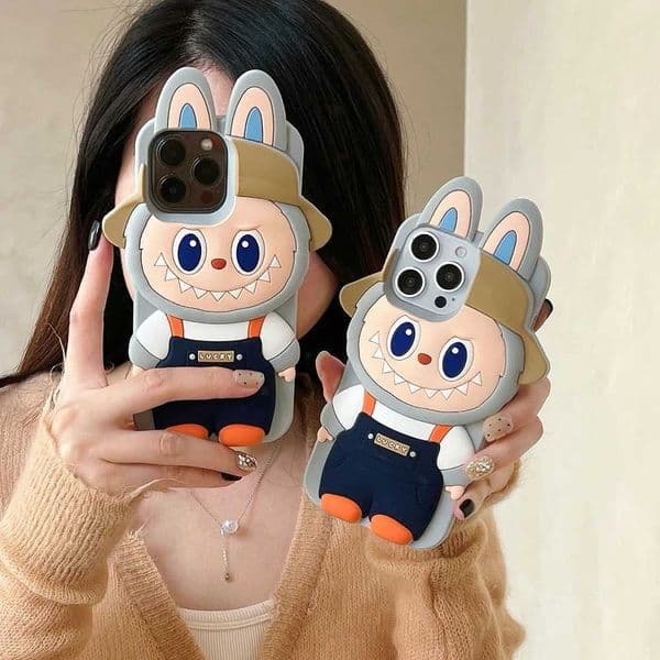 Kawaii LaBuBu Monsters Case Soft Silicone Cover For 16 15 14 Plus 13 Pro MaxXJ250609