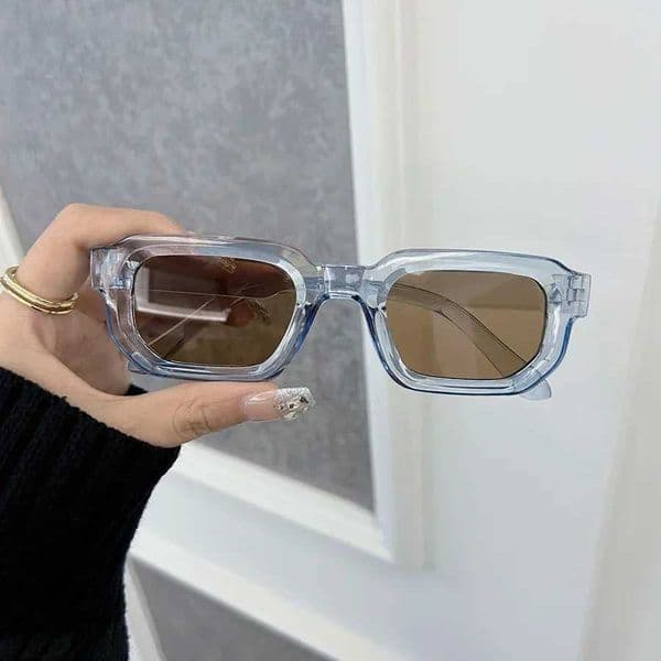 Luxurious Rectangle Sunglasses Women Men Fashion Brand Designer Casual Sunglasses Fem M Plastic Outdoor Eyewear X2506091