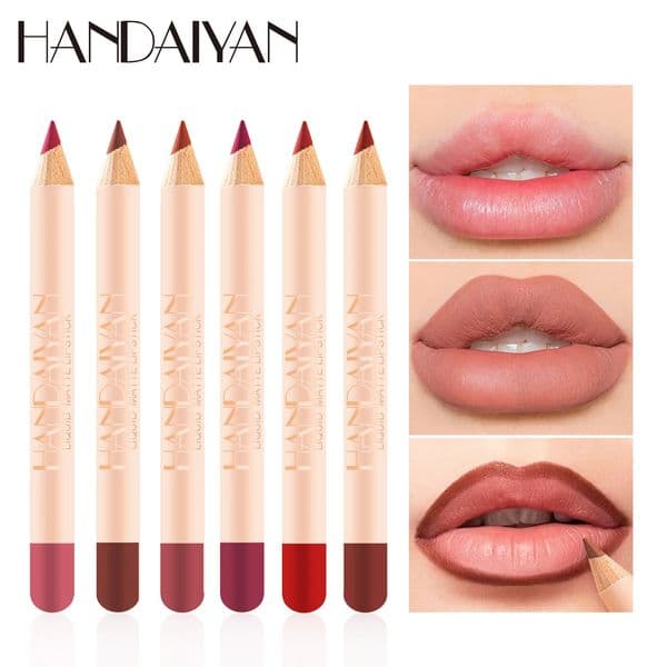 HANDAIYAN 12 color/set matte mouth red lip liner pen easy to use velvet mist face lip gloss lasting 250609