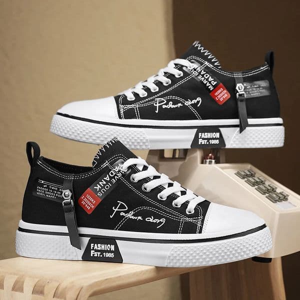 Mens plus size casual Canvas shoes summer soft-sole non-slip outdoor walking shoes fashion youth sports board shoes flat shoes 250606BJ