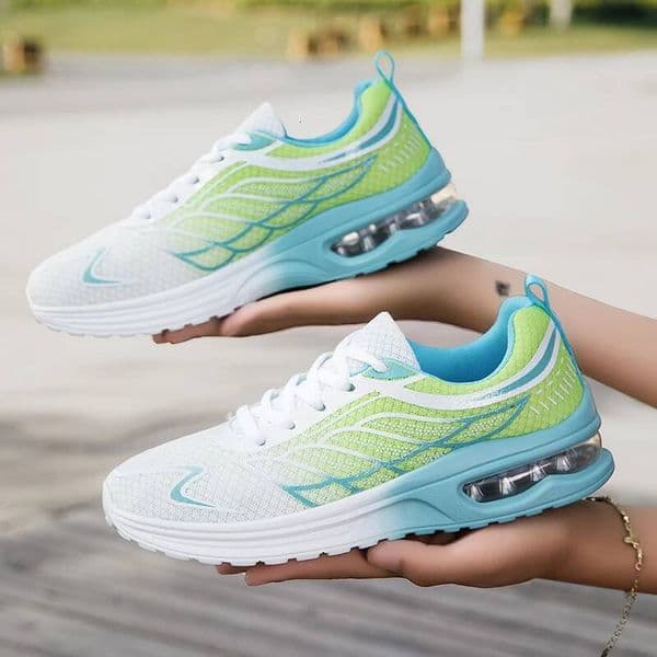 Ddmyoutdoor Women S Fashion Sneaker Running Shoes Air Cushion Mesh Breathable Tennis Sport Footwear Comfortable Lightweight Trainers Outdoor Shoes