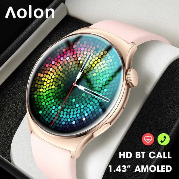 Aolon Mars R3 Smartwatch | Premium Health Fitness Tracker With 2-Week Battery Life | Ip68 Waterproof Watch For IPhone X250609