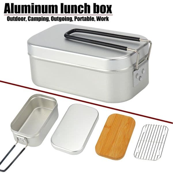 Ultralight Tableware Camping Cookware Lunch Box Cooking Pots Picnic Accessories Outdoor Cutlery Kitchen Set Hiking Sports 250609