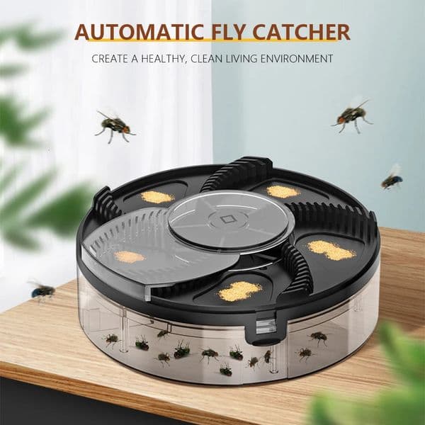 Safety Pest Catcher USB Rechargeable Automatic Pest Catcher Household Home Kitchen Flytrap Quiet Removable Indoor Insect Reject 250609