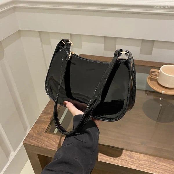 Hobo 20pcs/lot Retro Solid Color PU Leather Shoulder Bag Fashion Women's Handbags Casual Designer Hobos Underarm