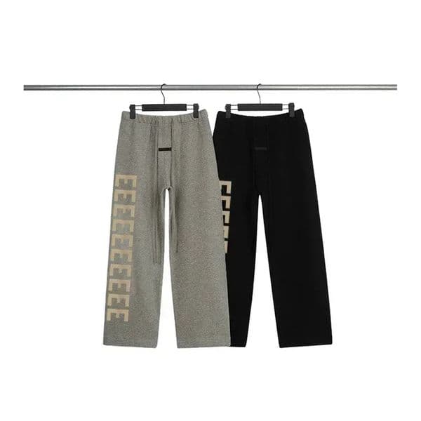 Designer Men's Casual Pants Flocking Letter Logo Wide Leg Pants Designer Quality Sweatpants