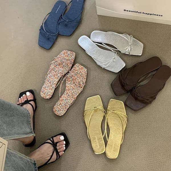 Summer Beach Flip Flop Womens Flats Slippers Comfort Slip On Slides Casual Dress Street Style Shoes 250610BJ