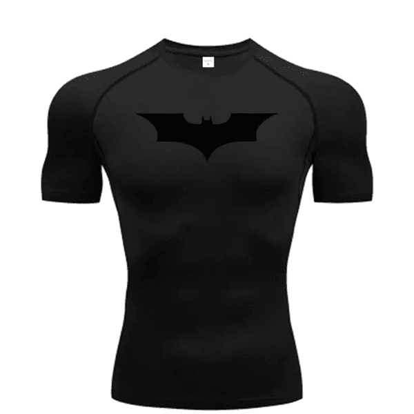 Men's T Shirts Bat Printed Tight T-Shirt Running Compression Shirt Fitness Jogging Short Sleeve Male Casual Tops