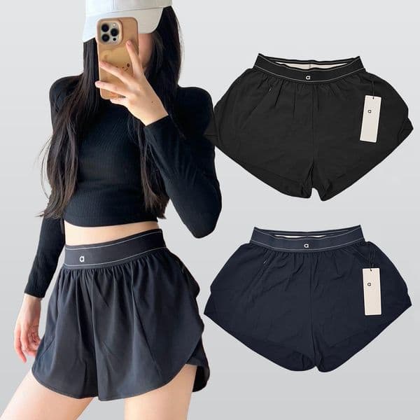 women's lightweight highwaist athletic shorts with quick dry technology