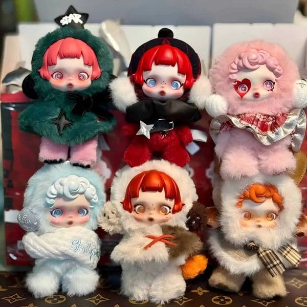 New Genuine Skullpanda Winter Symphony Series Blind Box Vinyl Face Doll Cute Action Figure Backpack Pendant Christmas Gift