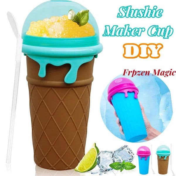 Capacity Slushy Cup Summer Squeeze Homemade Juice Water Bottle Quick-Frozen Smoothie Sand Cup Pinch Fast Cooling Magic Ice Cream 250609BJ