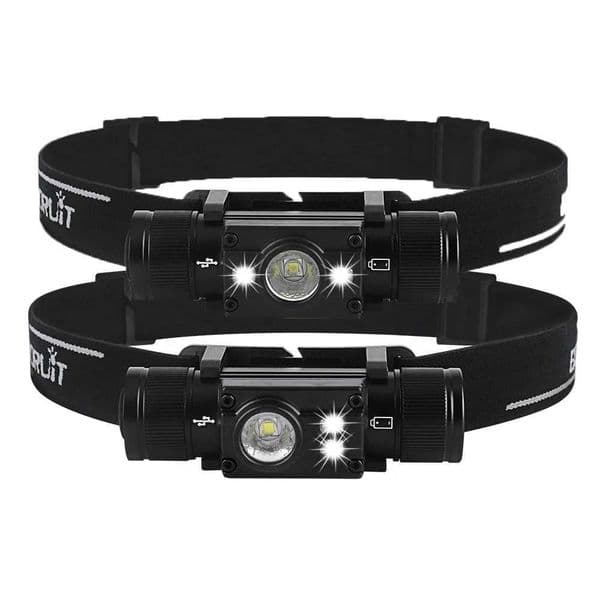 BORUiT LED Headlamp 7-Mode Powerful Waterproof Headlight Type-C Rechargeable 18650 Head Torch for Camping Hunting Z250613