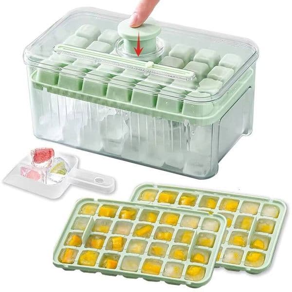 28/56 Grid Reusable Refrigerator Maker One-touch Easy Release Homemade Cube Tray Mold Home Ice Making Tool ice maker
