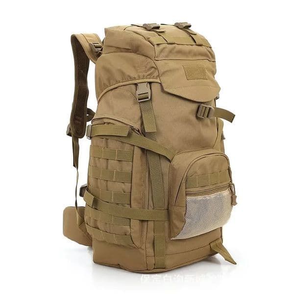 60L Men Military Bag Tactical Backpack Climbing Mountaineering Sport Outdoor Molle Bag for Men Luggage Camping Travel Rucksack 250610