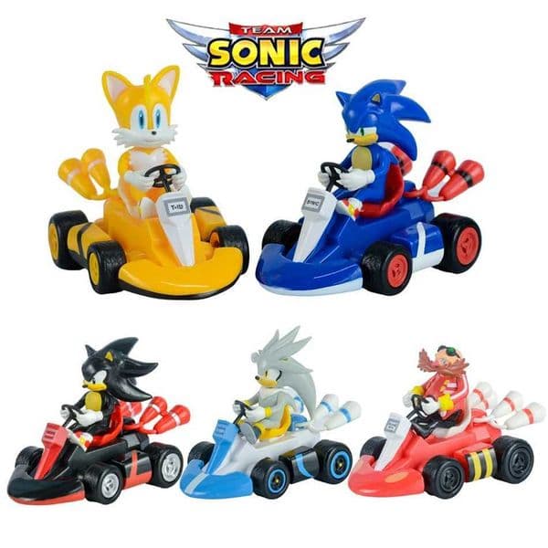 Sonic the Hedgehog Toy Car Kids Birthday Gift Collection Desktop Decoration