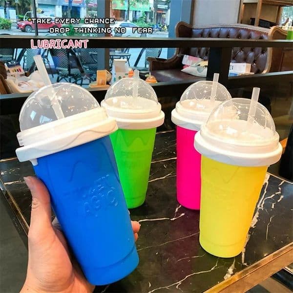 Quickly Homemade Smoothie Cup Silicone Extrusion for Making Smoothie Pinch Cups Summer Quickly Make Ice Cream Tools Shaking Cup 250609
