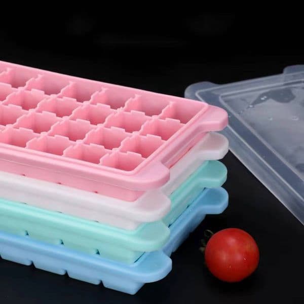 ice maker 36 Grid Silicone Big Square Tray Mold Cube Non-toxic Durable Bar Pub Wine Ice Blocks Maker