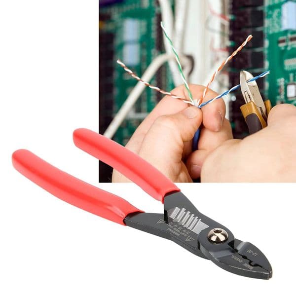 Squeeze Pliers 7In Professional Electrical Cable Stripping Crimping Tool Wire Stripper For Terminals tues