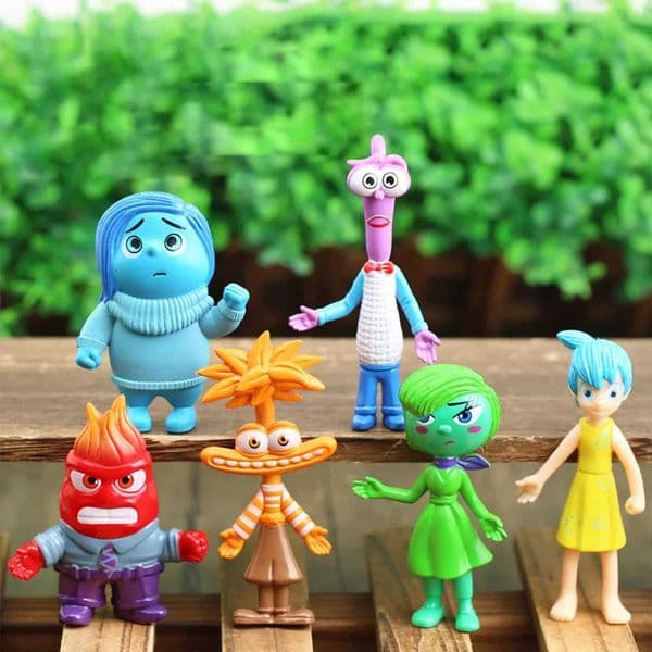6pcs New Inside Out 2 Figures Set Anxiety Joy Sadness Anger anime Action Figure Cute Doll Toy Decorative Desk Ornament toys