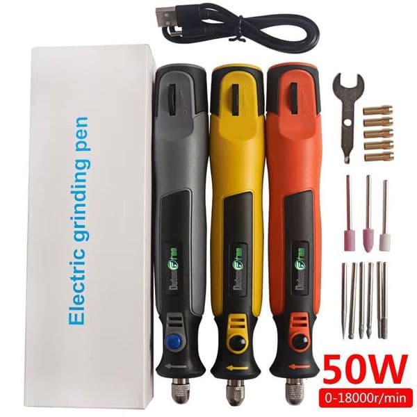 Wireless Lithium Pen Charging Small Grinder Electric Drill Wood Carving Polishing Tool