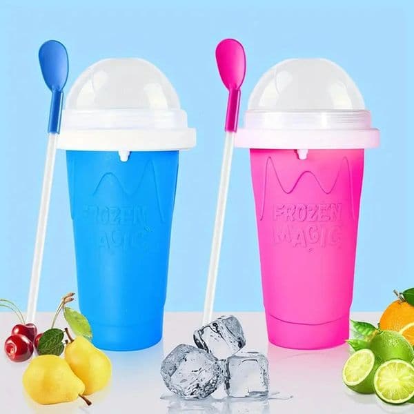1pc-smoothie cup frozen extruder cup cooling cup frozen cup tool portable extruder cup for home kitchen household goods 250609