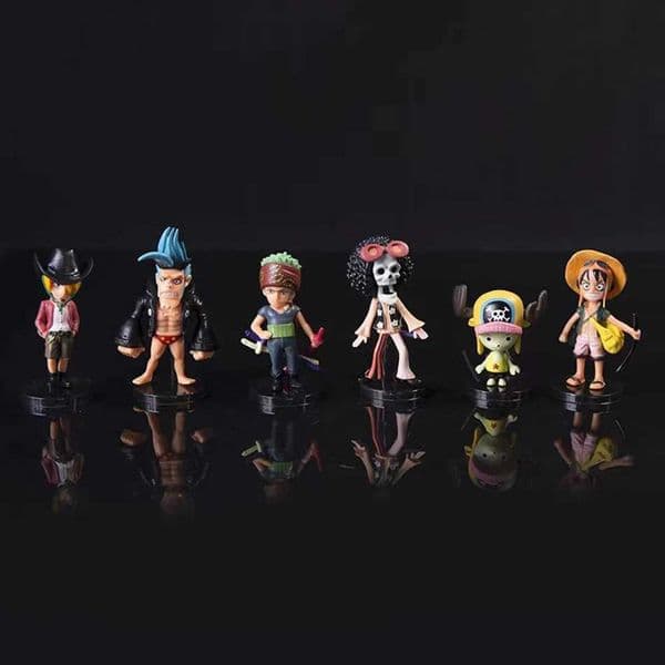 Blind box Anime Figures 6pcs/set PVC Action Model Dolls Figure Toys Cute Luffy Nami Zoro Collection Brinquedos Full Set Hot Sale K260321 Y260516