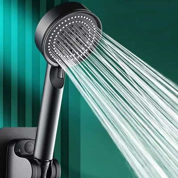 5 Mode Pressure Boost Shower Head Multifunction Adjustable Large Water Yield Shower Nozzle Massage Shower Bathroom Accessory X2506121